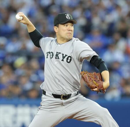 ＤｅＮＡ戦に先発し力投する田中将（撮影・西岡正）