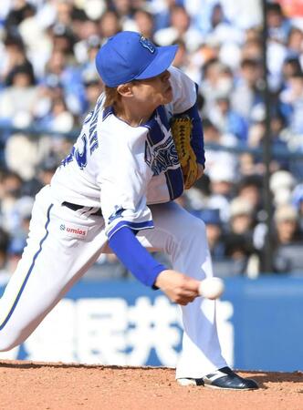 ２番手で登板し、２回３分の１を無失点に抑えた中川颯（撮影・佐藤厚）