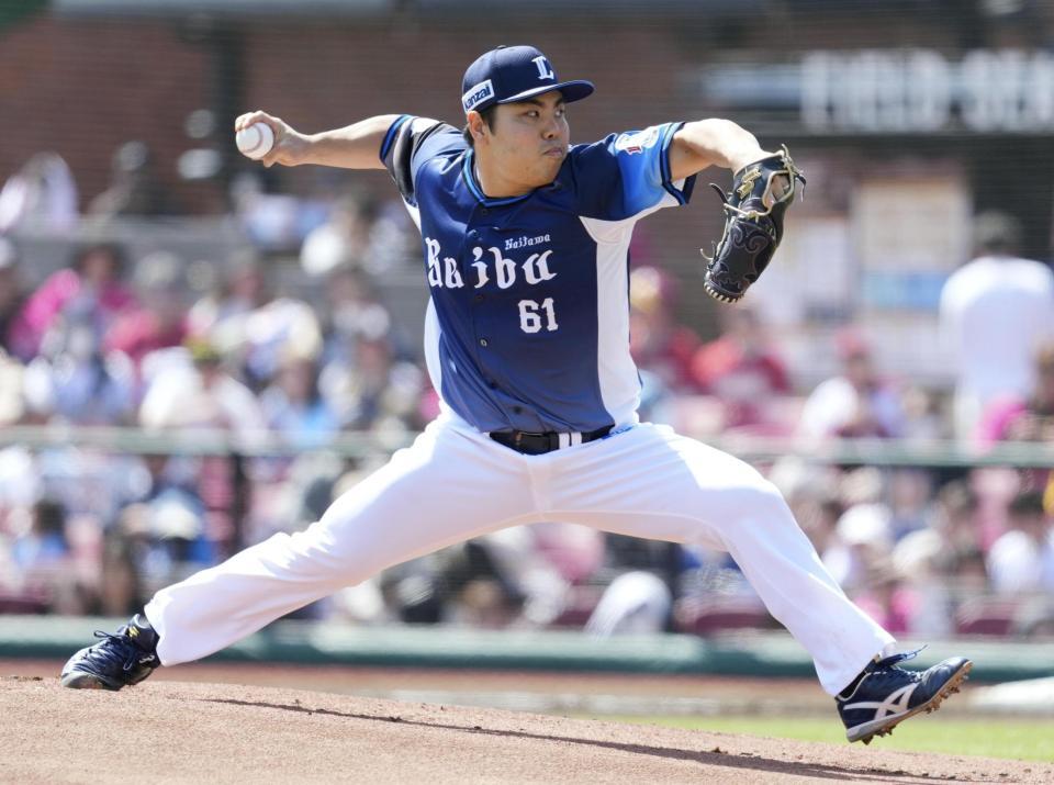 　楽天戦に先発し、７回無失点と好投した平良