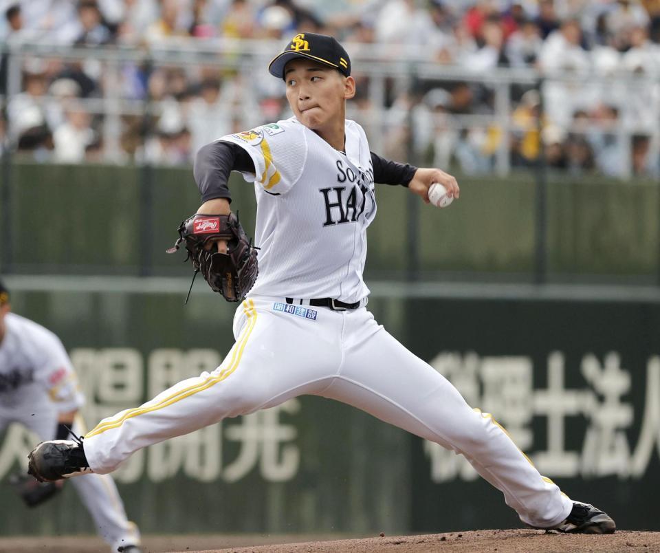 　降雨ノーゲームとなったロッテ戦に先発した前田悠