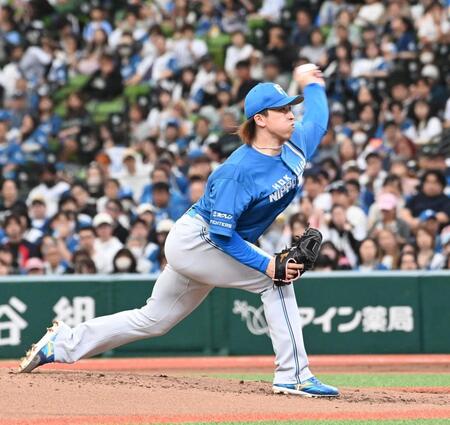 先発で力投する細野（撮影・持木克友）