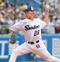 阪神戦に先発する山野（撮影・西岡正）