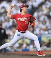 力投する前田健（撮影・開出牧）