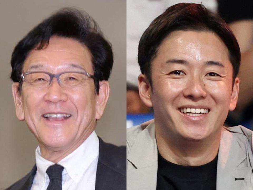 栗山英樹氏（左）と斎藤佑樹氏