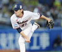 阪神戦に先発する高梨（撮影・西岡正）