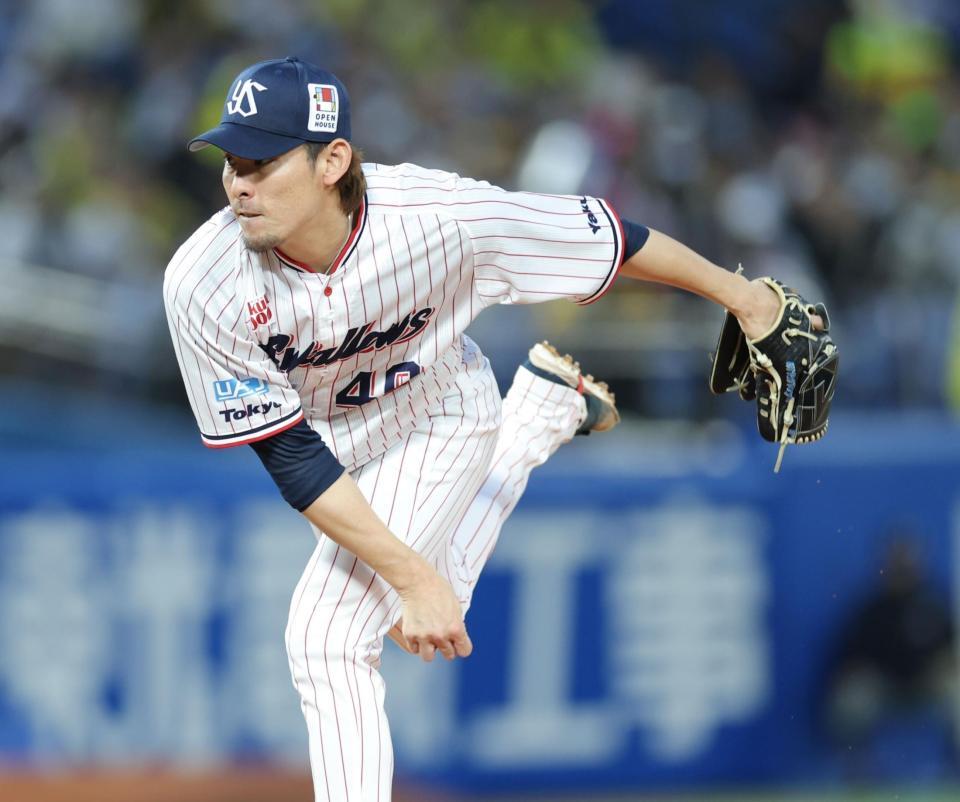 阪神戦に先発する高梨（撮影・西岡正）