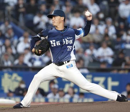 　ロッテ戦に先発した西武・佐藤爽＝ＺＯＺＯマリン