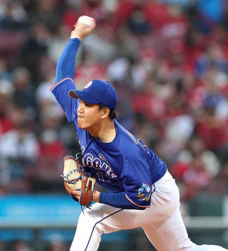 先発し力投する柳（撮影・北村雅宏）