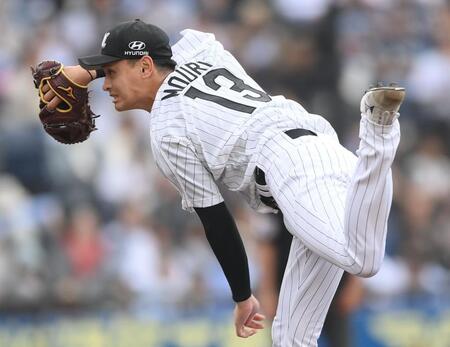 力投するロッテ・毛利海大＝ＺＯＺＯマリンスタジアム（撮影・開出牧）