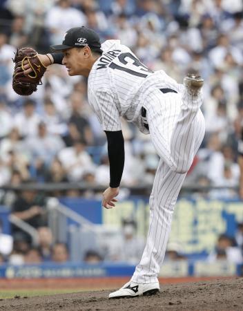 　西武戦に先発し、７回無失点で２勝目を挙げたロッテ・毛利＝ＺＯＺＯマリン