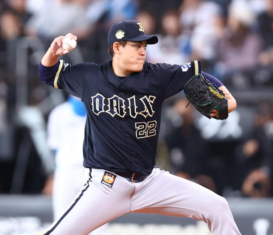 日本ハム戦に先発するオリックス・九里亜蓮（撮影・中島達哉）