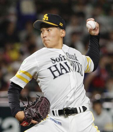 　５回無失点と力投したソフトバンク・前田悠＝みずほペイペイドーム