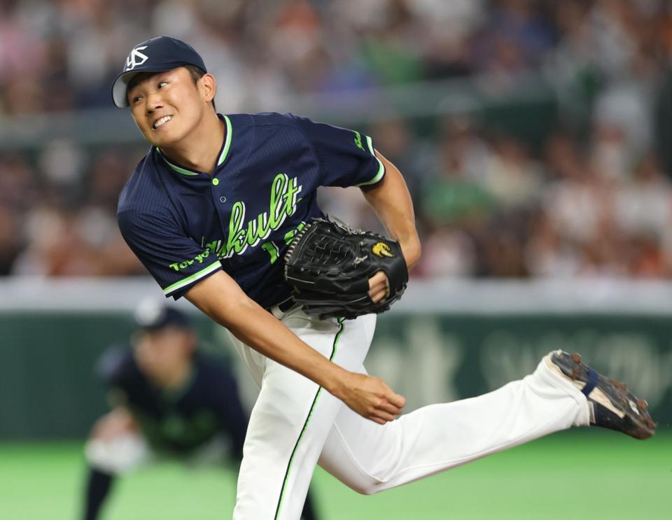 力投する奧川（撮影・金田祐二）