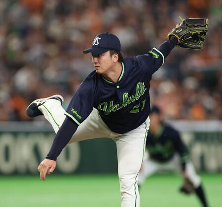 力投する吉村（撮影・金田祐二）