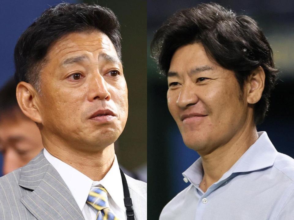 田口壮氏（左）と高橋尚成氏
