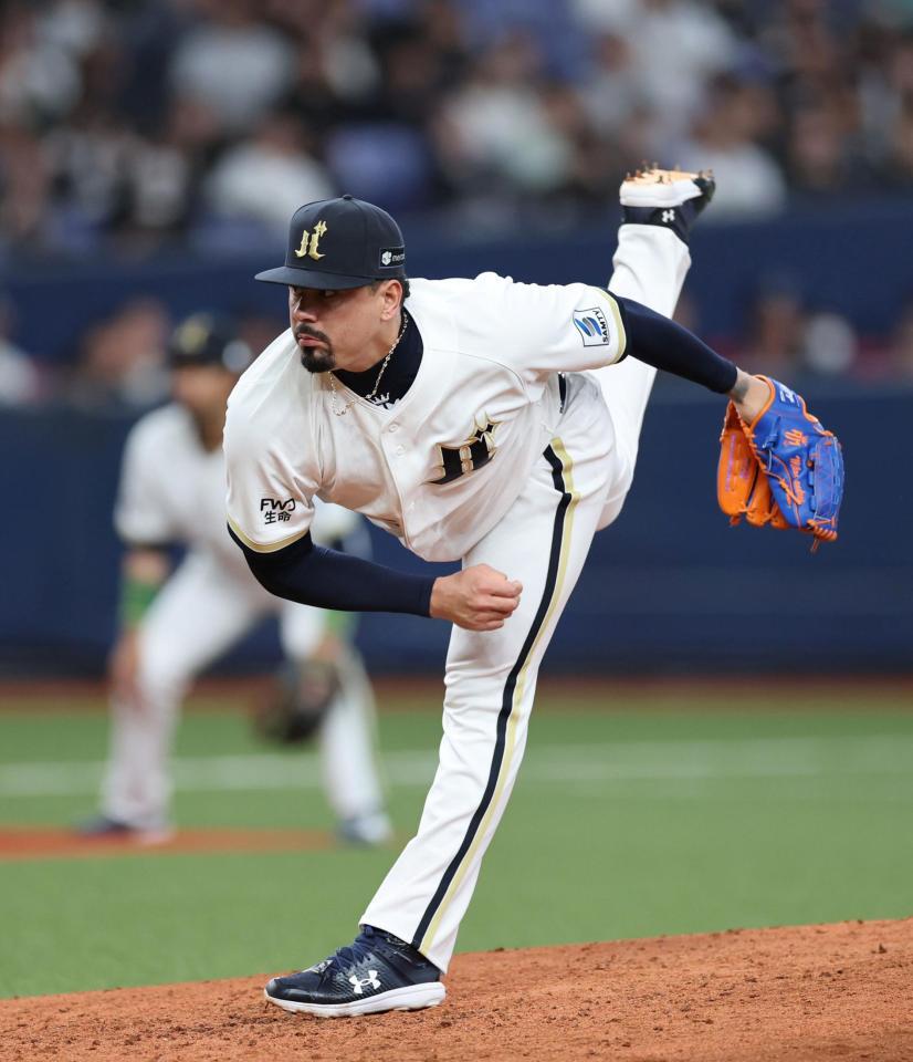９回、力投するマチャド（撮影・山口登）