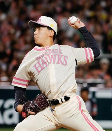 ５回２失点で今季初勝利を挙げたソフトバンク・前田悠