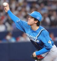 好投する日本ハム先発の北山（撮影・坂部計介）