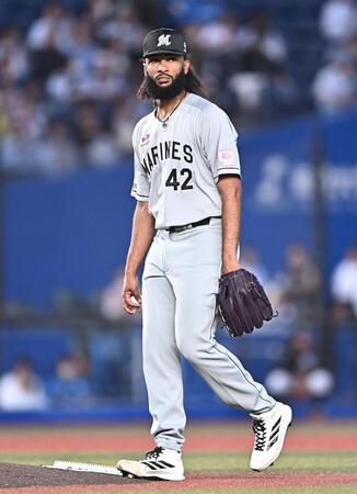 ３回、先制の右前適時打を打たれたジャクソン（撮影・開出牧）