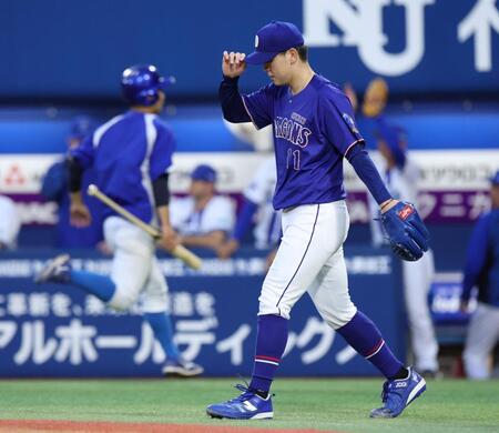 １回、勝又に２点適時二塁打を浴びた中西（撮影・伊藤笙子）
