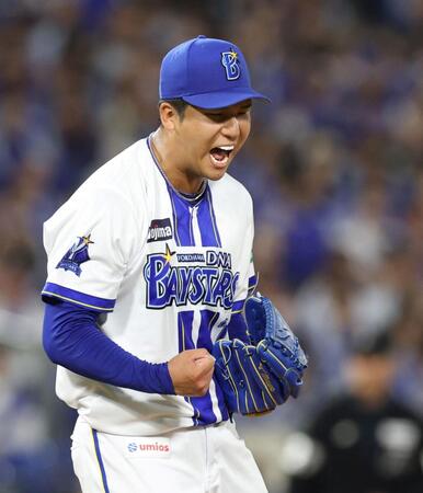 ５回、石伊から三振を奪い、ほえる島田（撮影・伊藤笙子）