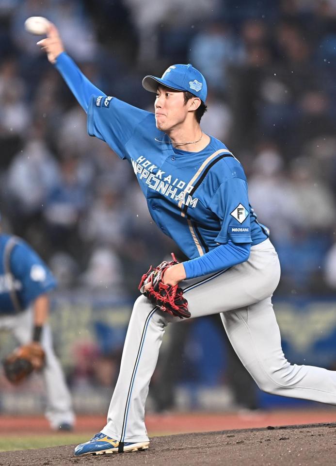力投する福島（撮影・開出牧）