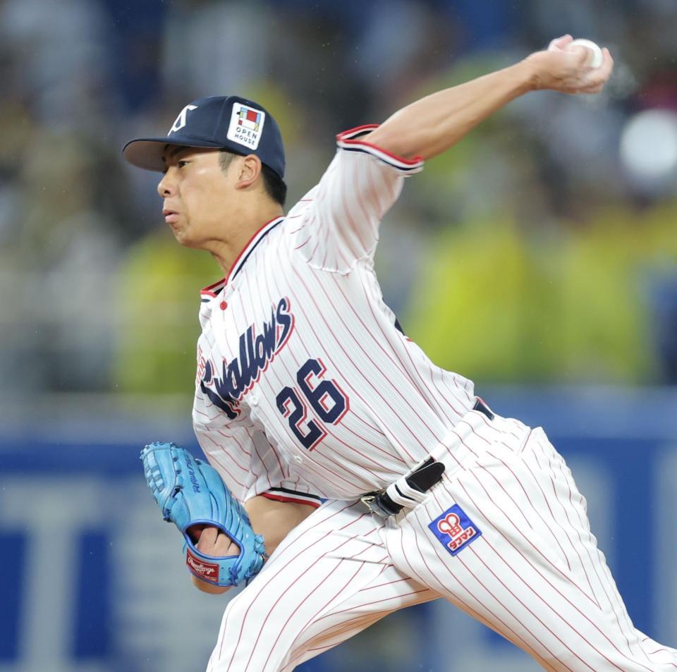 阪神戦に先発する山野（撮影・西岡正）