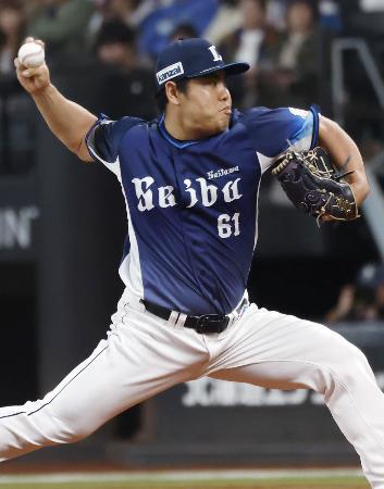 　日本ハム戦に先発した西武・平良＝エスコンフィールド