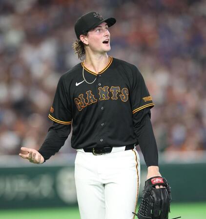 ５回３失点のウィットリー（撮影・金田祐二）