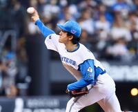 １回、力投する北山（撮影・中島達哉）