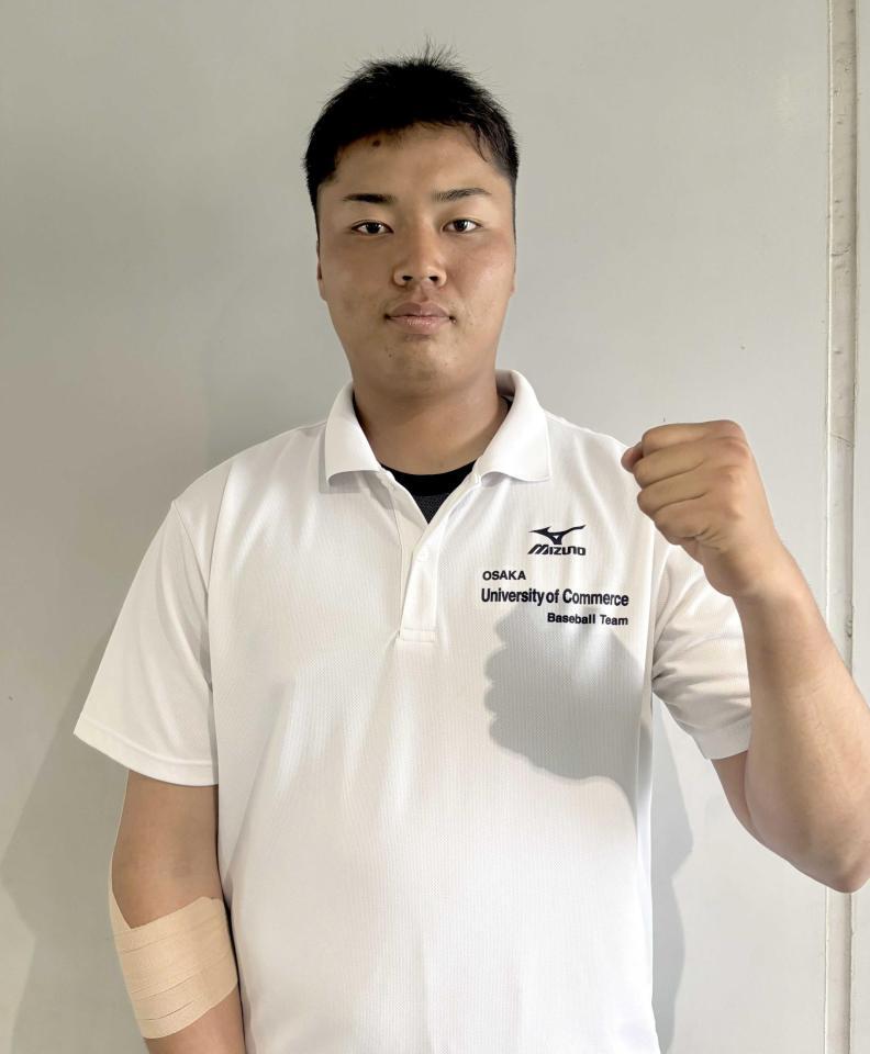 　サヨナラ打を放った大商大・真鍋