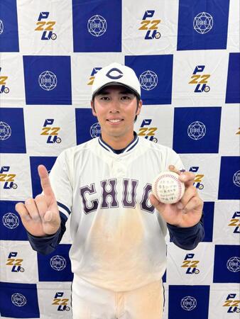 リーグ戦１０本塁打を放った中大・伊藤櫂