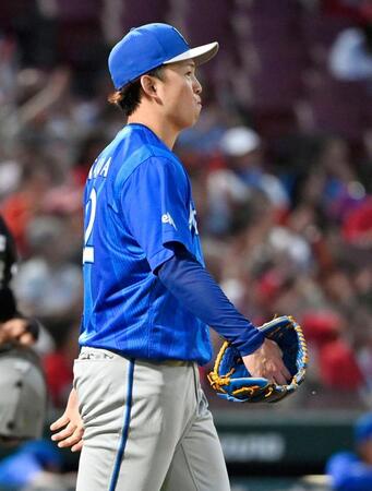 ４回、広島に先制を許したＤｅＮＡ・竹田