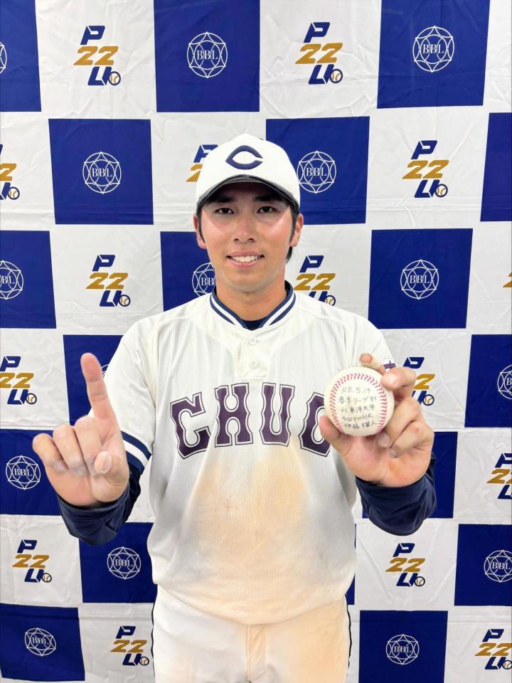 リーグ戦１０本塁打を放った中大・伊藤櫂