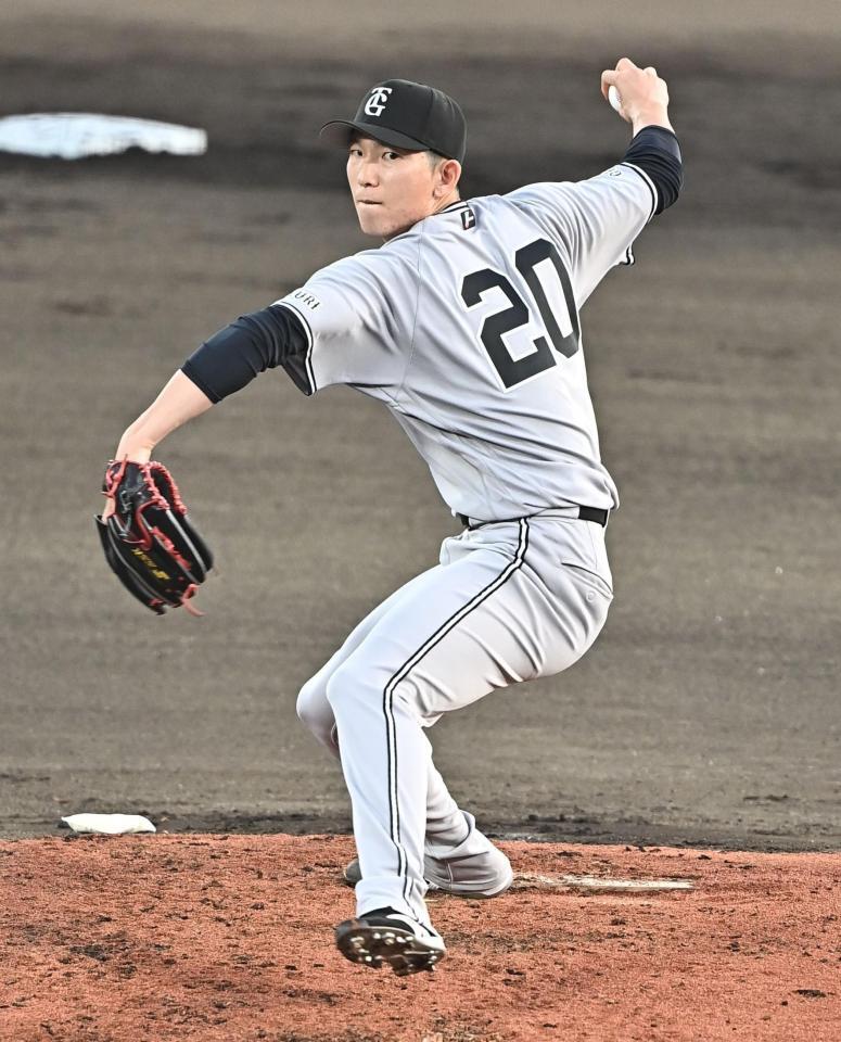 ７回無失点の好投を見せた戸郷（撮影・開出牧）
