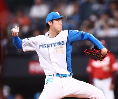 楽天戦に先発する福島（撮影・中島達哉）