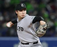 ７回に登板した田和