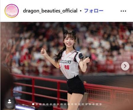 人気チアのリン・シャン（インスタグラム＠dragon_beauties_officialから）