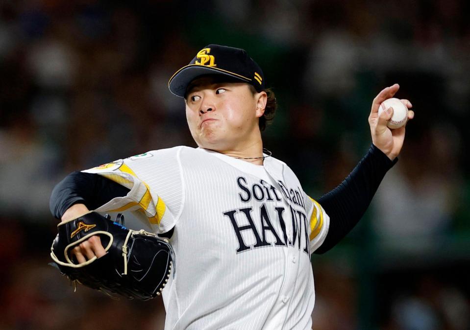 ５回無失点で今季初勝利を挙げた前田純