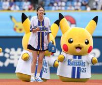 笑顔を見せる山本美月（撮影・佐々木彰尚）