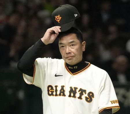 　プロ野球巨人の阿部慎之助監督＝４月、東京ドーム