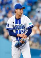 ３敗目を喫した平良