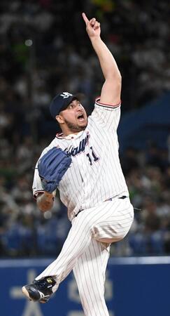 同点の９回に登板し、無安打無失点に抑えたキハダ（撮影・佐藤厚）