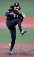 ＤｅＮＡ打線を相手に力投する高橋光（撮影・佐藤厚）