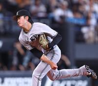 日本ハム戦に先発する西舘（撮影・中島達哉）