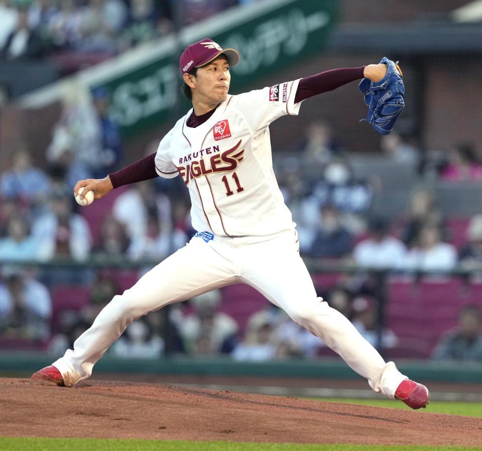 　ヤクルト戦に先発した楽天・岸