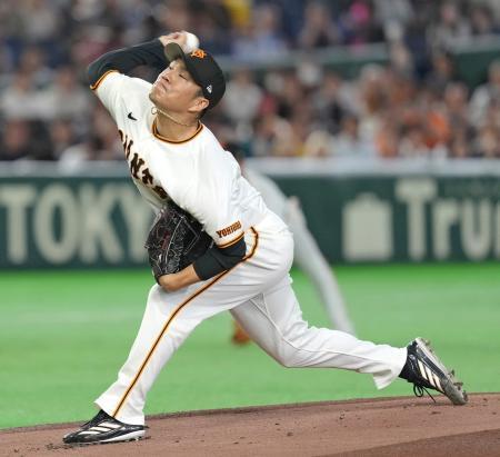 　オリックス戦に先発した巨人・則本＝東京ドーム