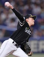 中日戦に先発したソフトバンク・大津