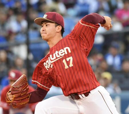 ＤｅＮＡ打線を相手に力投する古謝（撮影・佐藤厚）