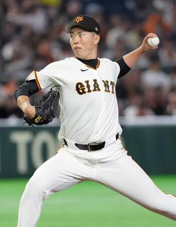 ２回途中から登板した巨人・森田